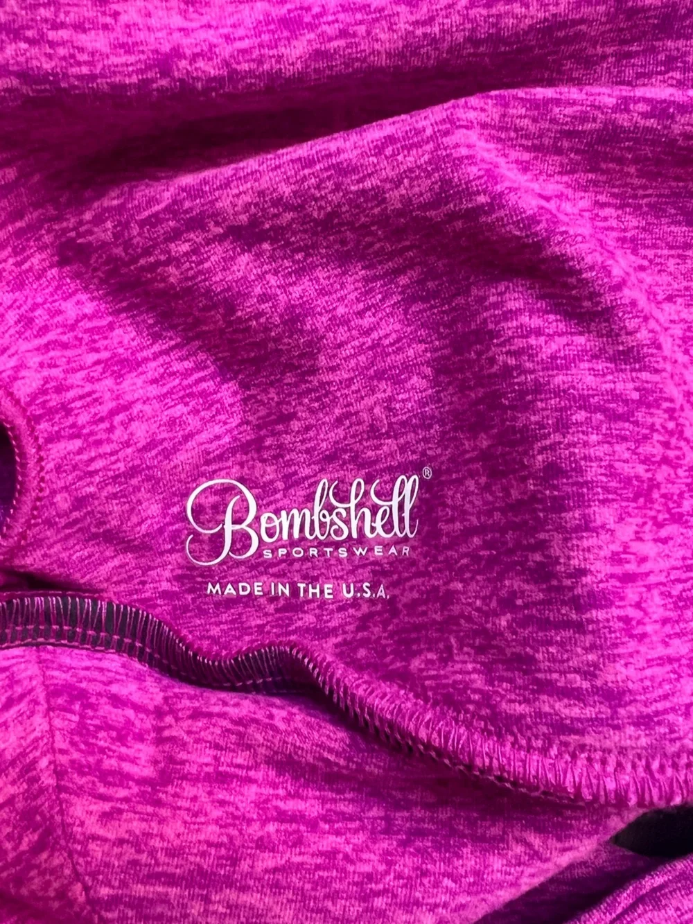 Bombshell Sportswear Backless Sports Bra Neon Pink Sorbet